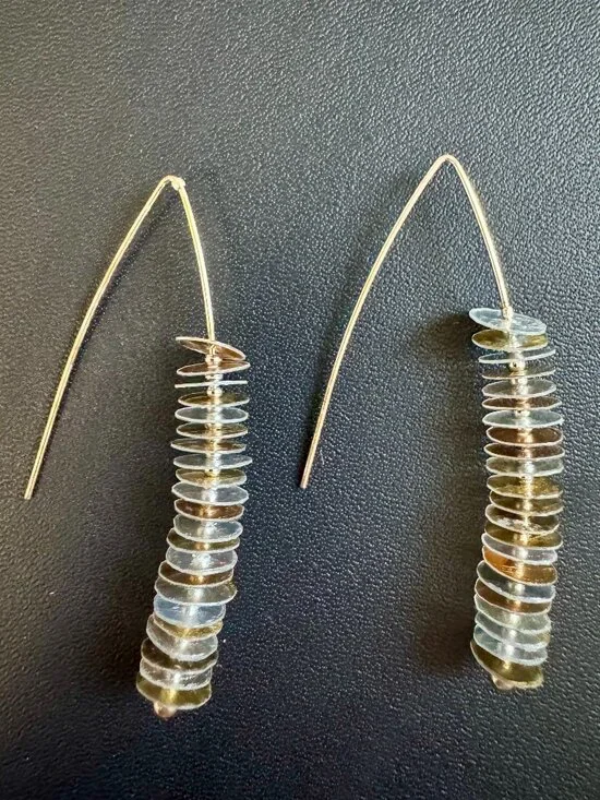 Artisan Earrings, Multiple Metals - Picture 1 of 2